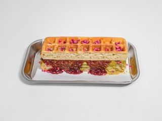 Gofr Pistacja & Malina