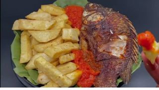 Poisson Carpe Frit + Accompagnement