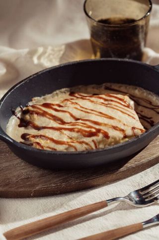Canelón de pollo asado trufado