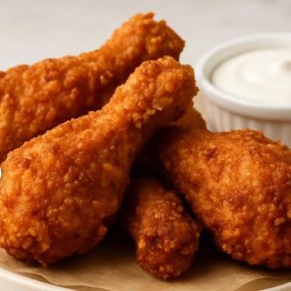 Menu pollo frito 3 ud con cola y patatas