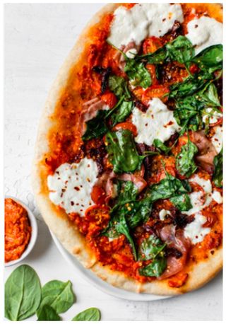 Beef Brisket and Semi Dried Tomato Pizza