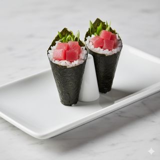 Temaki De Salmón Frito (2 Unidades)