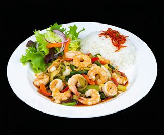 Combo calamari cu legume