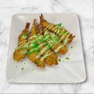 Темпура креветка с васаби 