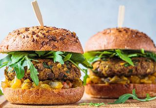 Hamburger vegano completo