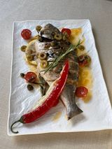 Дорадо на грилі з винним сусом та розмарином, 520г