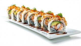 Uramaki dragon roll. 8 pezzi