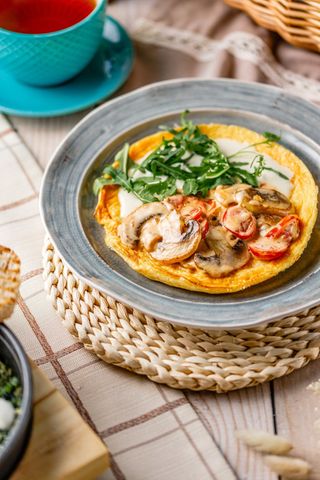 Омлет с грибами 