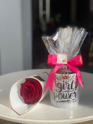 Mug Girl power + Rose Emballée