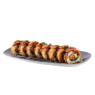 Chrupiące Uramaki Łosoś Teriyaki