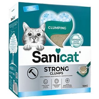 SANICAT Strong Clumps BabyPowd, grudajući miner. pijesak za mačke, mirisni, 10kg (KOD PSANSTCL010K31)