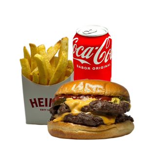Menú Doble Cheeseburger