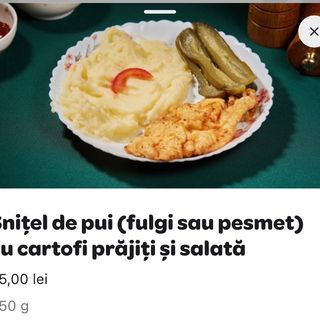 Șnițel din piept de pui