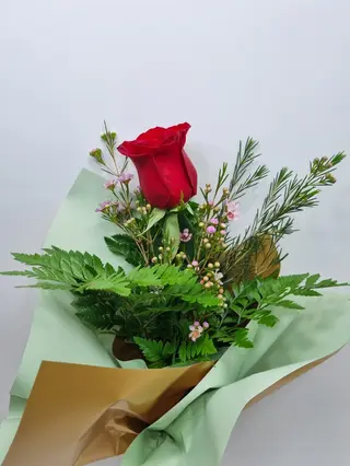 Buchet 1 trandafir (rosu)
