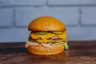 Chick n Cheese double burger