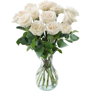 Docena Rosas Color Blanco