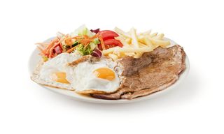 Bistec Con Huevos Fritos