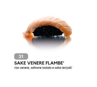 31. Nigiri sake venere flambe 4 pezzi
