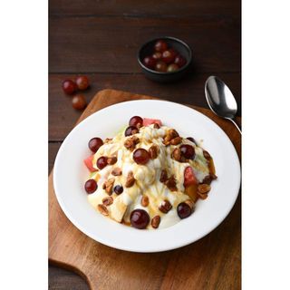 Fruit Salad With Yogurt Honey And Nuts