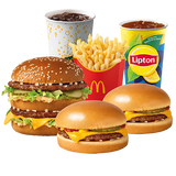 McZestaw Big Mac® + 2x Cheeseburger+ średnia Lipton Ice Tea