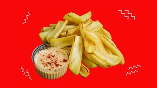 Бараболя з печі з вершковим соусом