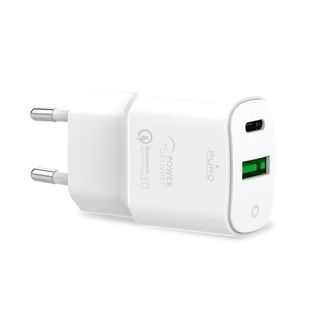 Cargador De Viaje Rápido Puro Usb-A/Usb-C 20 W Blanco - 8033830299544
