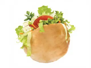 Pita Queijo Feta e Salada