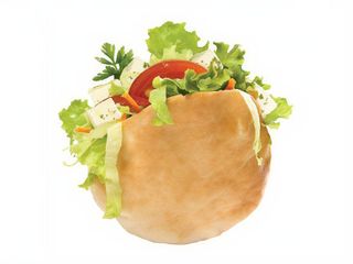 Pita Queijo Feta e Salada