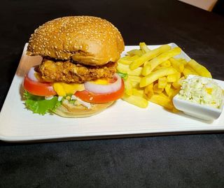 Crispy burger + frites