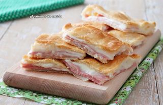 Sfoglia con prosciutto e formaggio