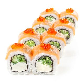 Рол Філадельфія з ікрою лосося (245г)