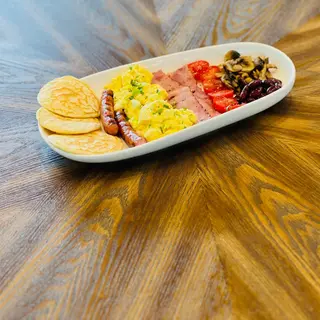 English Breakfast 350 g cu espresso/fresh portocale/ceai bio