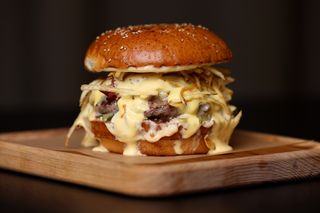 Fondue burger