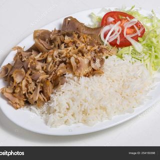 Plato Kebab Con Arroz