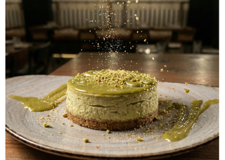 TARTA DE QUESO DE PISTACHO