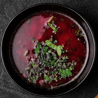 Борщ зі свининою (300/50г)