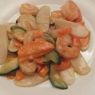 501. Gnocchi di riso con gamberi