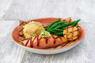 Grilled Norwegian salmon