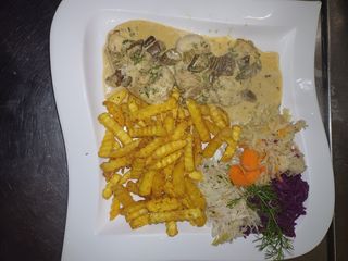 Polędwiczki wieprzowe w  sosie grzybowym