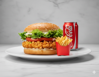 Menú Hamburguesa De Pollo Crispy