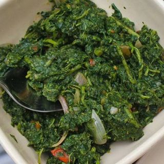 Ugali and special kienyeji vegetables