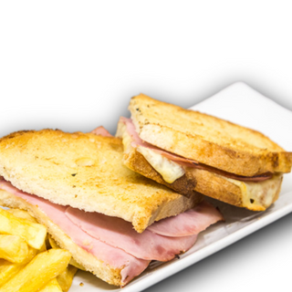 SANDWICH MIXTO: Jamón york y queso fundido
