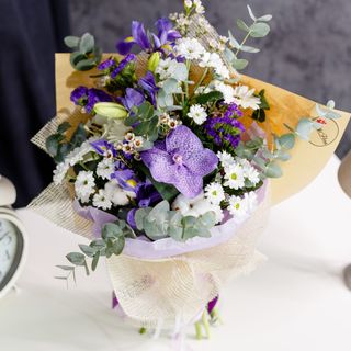 Buchet Alb-Violet (2233)