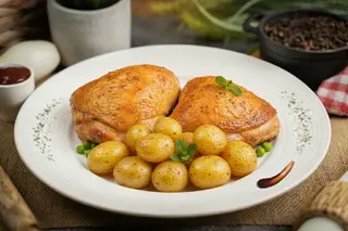 Menú Contramuslo de Pavo Barbacoa