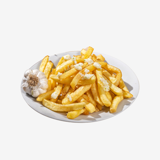 French fries with parmezan and garlic