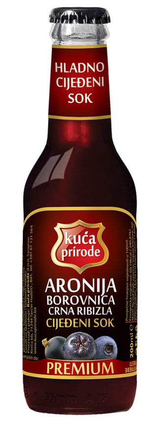 Sok od aronije, borovnice i ribizle 200ml