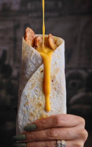 Shaworma lipie cheesy cu falafel