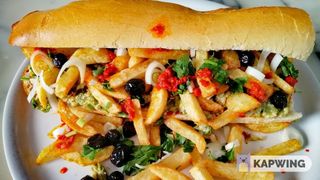 Sandwich  Kafteji, Frites