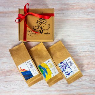 Ucieszy kawoszy i przy tym jest ekonomiczny - Zestaw prezentowy świąteczny mały