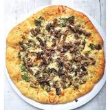 Mushroom and Minced Meat Pizza
